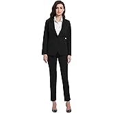 V VOCNI Women's Suits 2 Piece Set Office Business One Button Slim Fit Blazer Pants Suit Set Dressy Casual Workwear Outfits