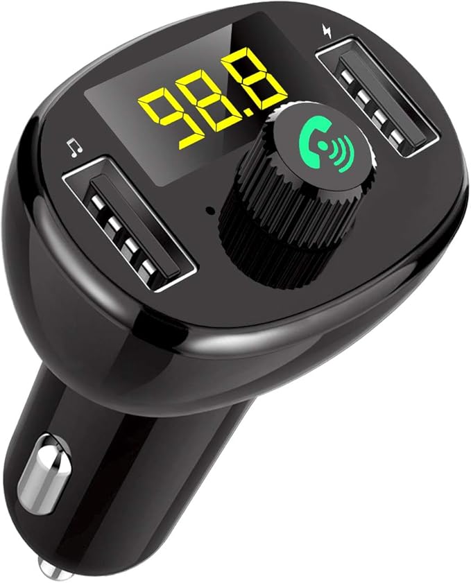 AZWang Bluetooth FM Transmitter【Upgraded】 Wireless Amazon.co.uk