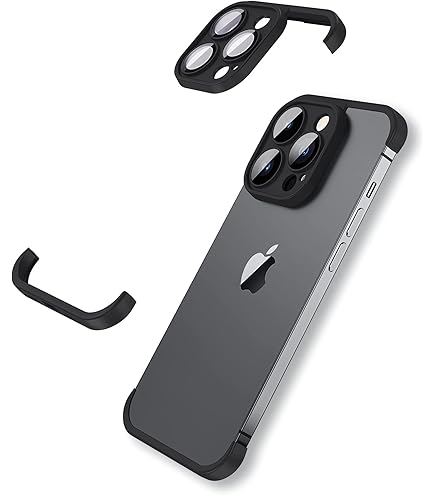 Amazon.com: LEKEVO Frameless Fit for iPhone 15 Pro Bumper Case