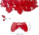 OHYER 50pk Chicken Glasses Pheasant Pinless Peepers Poultry Blinder Anti Peck view 2