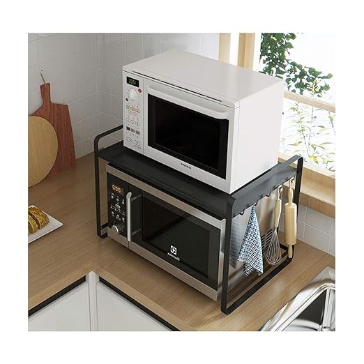 GJM Cocina Microondas Horno eléctrico con Cremallera Estante ...