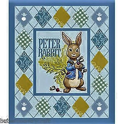Easter Peter Rabbit Panel with Coordinating Backing