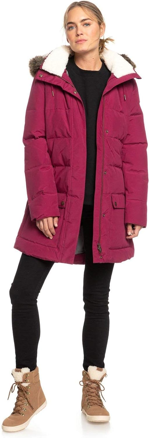ellie water repellent hooded longline puffa jacket