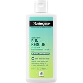 Neutrogena Sun Rescue After Sun Replenishing Lotion, Aloe Vera, 6.7 oz | Mint Extract &amp; Vitamin E, 24-Hour Moisture, Healthy Glow, Sensitive Skin, Vegan, Non-Comedogenic