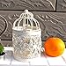 HOMEGOAL Decorative Candle Lanterns,Small Metal Birdcage Candle Holders,Hanging Tealight, Vintage Centerpieces for Wedding & Party