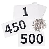 TRIWONDER Tyvek Running Bib Competitor Numbers with