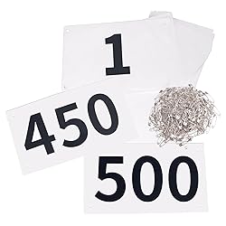 TRIWONDER Tyvek Running Bib Competitor Numbers with