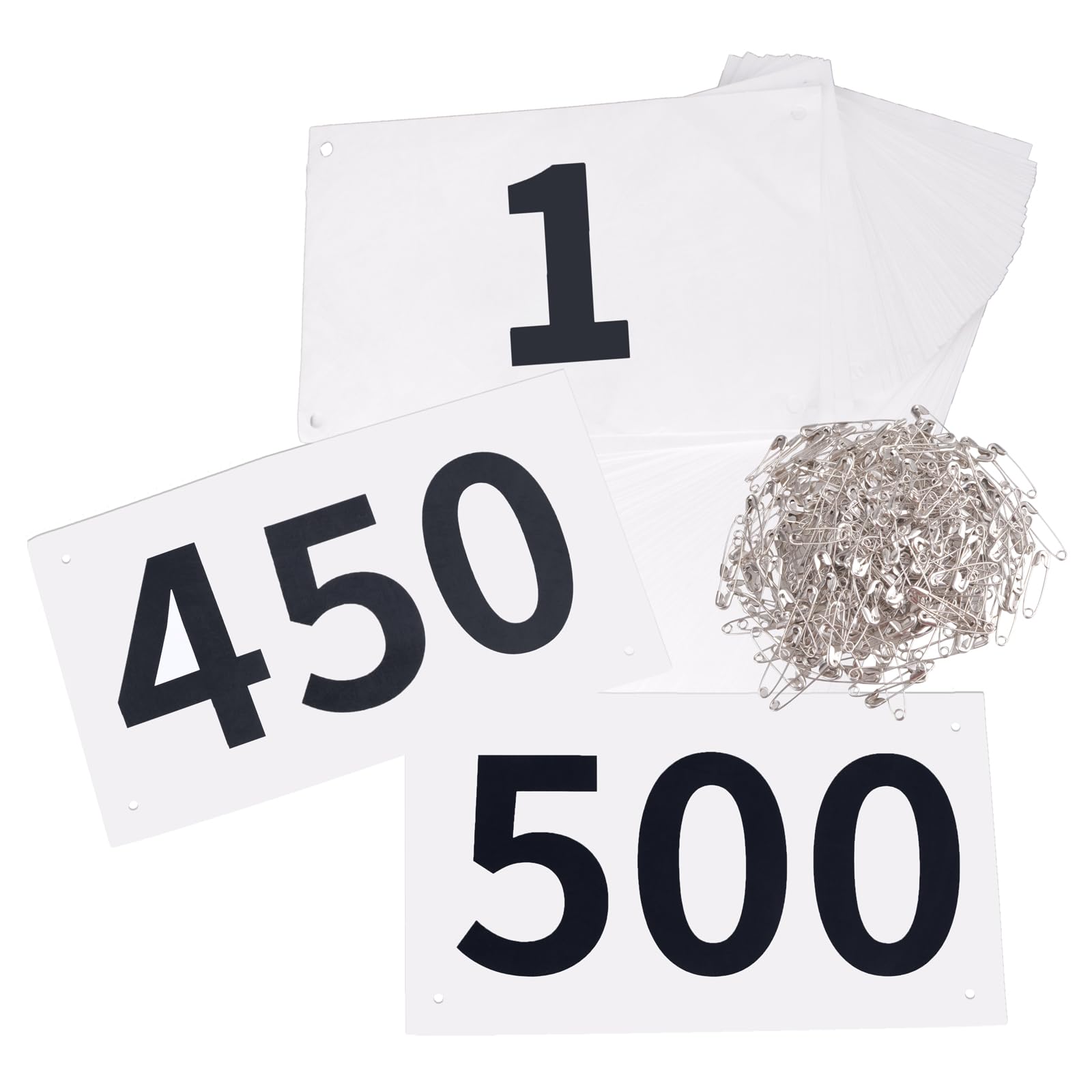 TRIWONDER Tyvek Running Bib Competitor Numbers with