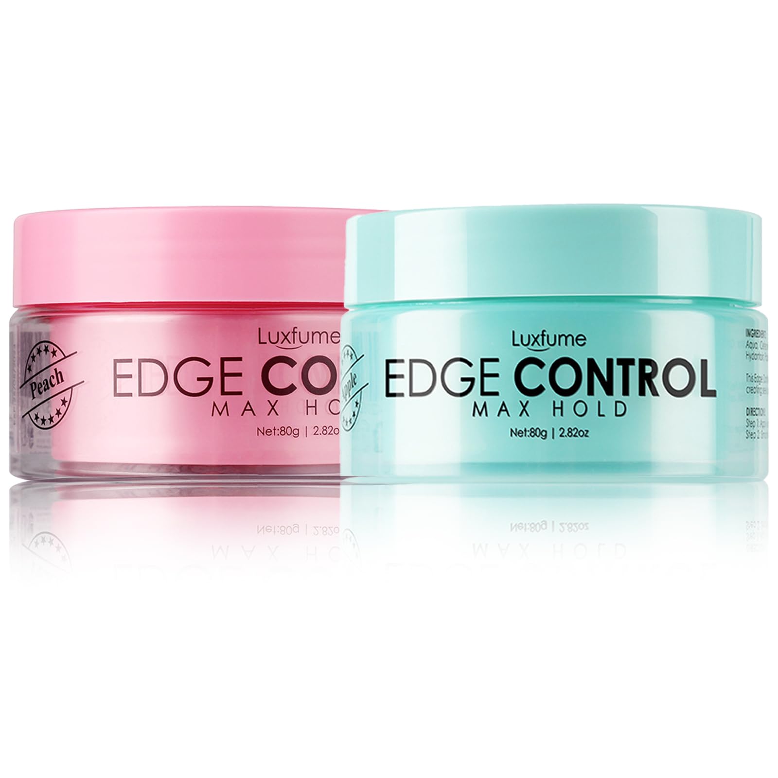 Joyeee Braid Gel - Edge Control, Twist Lock, Defines Curls, No White Residue, Extreme Hold & Frizz Reducer for Braids, Locs, Twists, Cornrows, Wavy or Kinky Hair - 80ml x 2