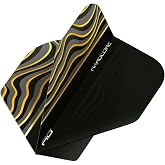 RED DRAGON Hardcore Radical Standard Dart Flights - Extra Thick 100 Micron Replacement Flights for Stable Throwing Performance - 12 Flights (4 Sets)