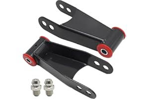 DUZFOREI 2Inch Lowering Shackle Kit for Rear Drop Suspension, Replacement for Chevy C1500 1988-1998, Replacement for Chevy C2
