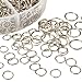 PandaHall Elite 1 Box Iron Plated Jump Rings 4mm to 10mm with Container Silver