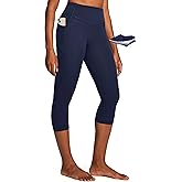 IUGA Capri Leggings for Women Tummy Control Compression Leggings Workout High Waist Athletic Yoga Pants with Pockets