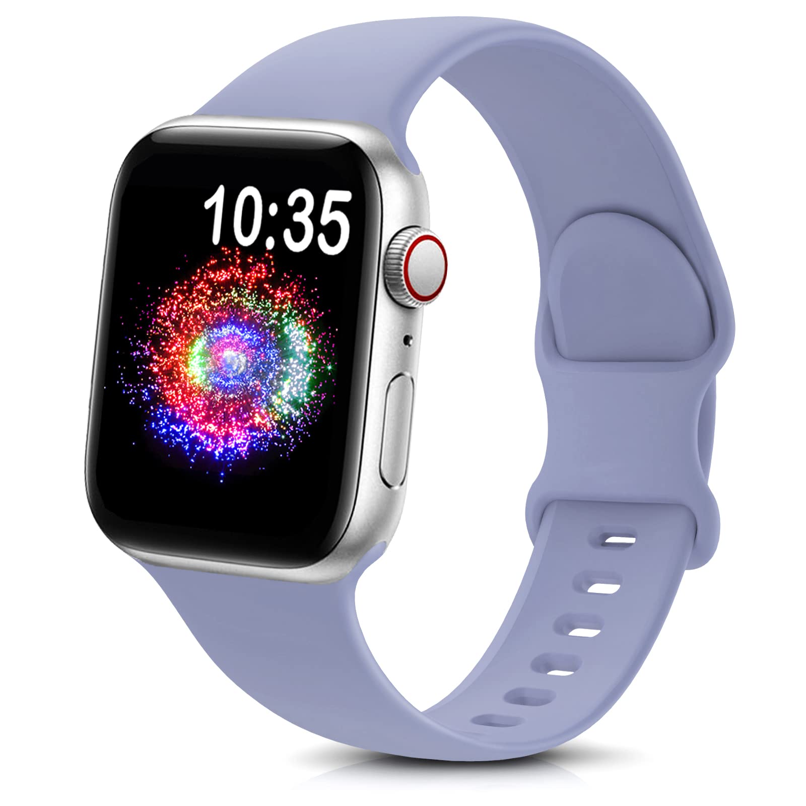 TreasureMax Sport Band Compatible with Apple Watch Bands 38mm 40mm 41mm 42mm 44mm 45mm 49mm, Soft Silicone Strap Compatible for Apple Watch Ultra 3 Series 11 10 9 8 7 6 5 4 3 2 1 SE Men Women Violet
