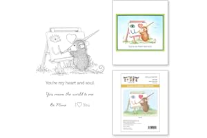 Spellbinders RSC-065 Heart and Soul Cling Rubber Stamps from the House Mouse Heart and Soul Collection