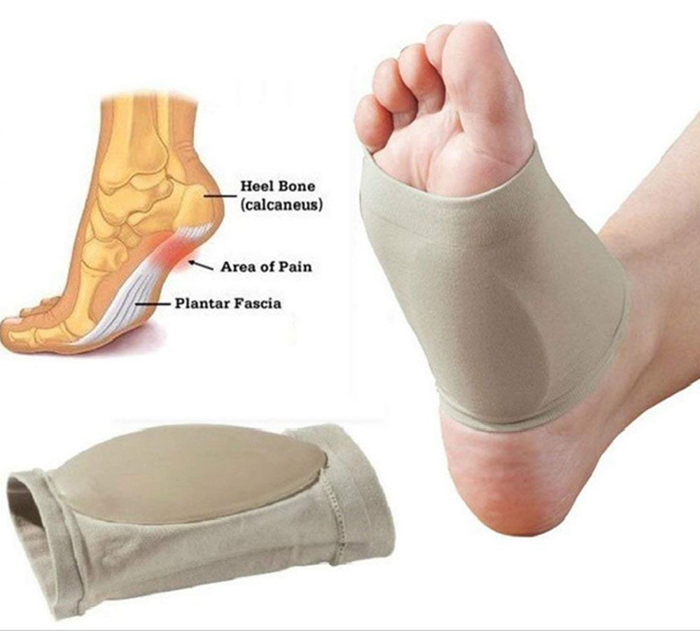 Orthotic Arch Support, Enshey Plantar Fasciitis Reduce Stress Pain Elastic Bandage Brace (1 Pair)