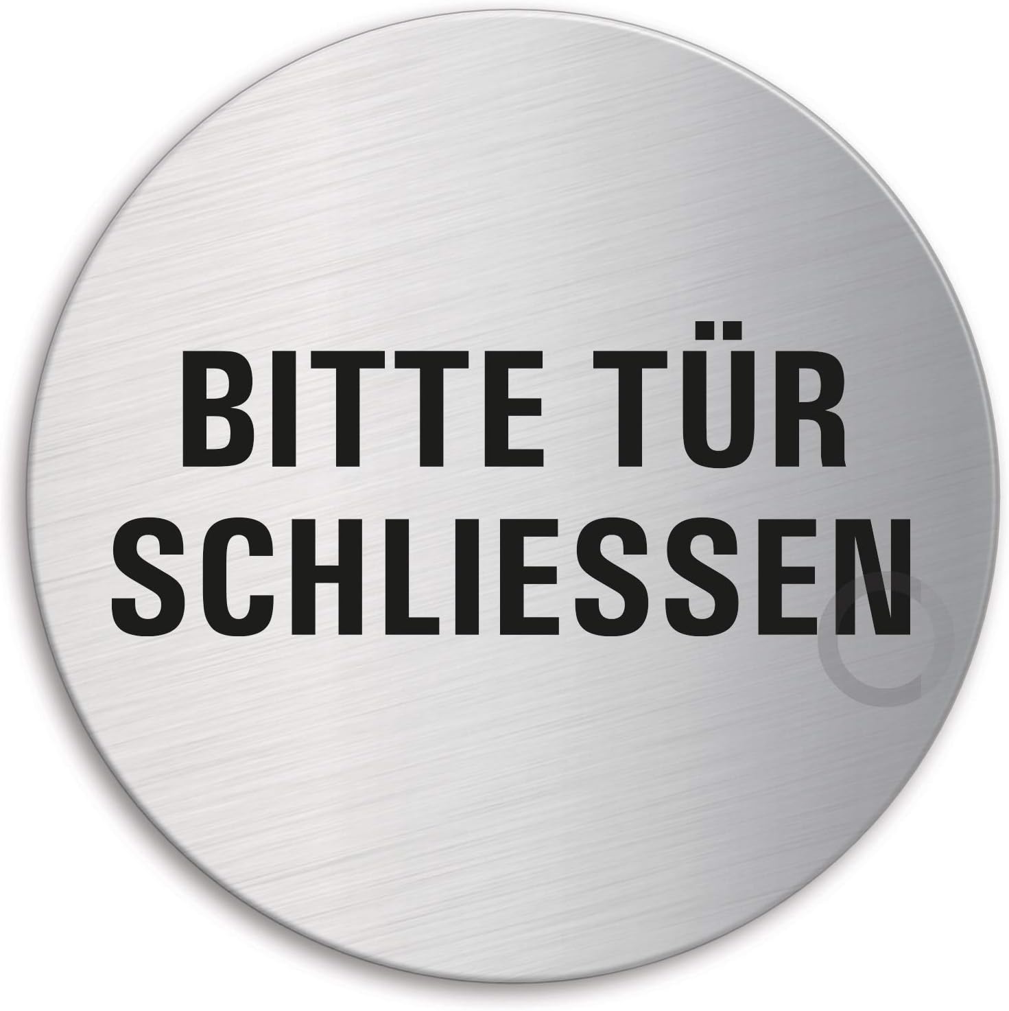 Brandschutzschild „Fire Door Keep Shut“ – Selbstklebend, 10x10 Cm