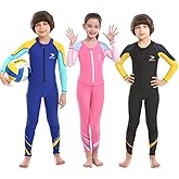 ZCCO Kids Swimsuit, Boys and Girls Full Sunsuit, UPF50+ Rash Guard Wetsuit, Swimwear