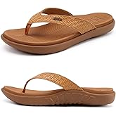 KuaiLu Womens Flip Flops Ladies Yoga Mat Comfortable Walking Thong Sandals With Plantar Fasciitis Arch Support Slip On Indoor Outdoor For Summer