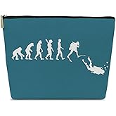 Ythuil Scuba Diving Makeup Bag, Swimming Gifts for Women Female Girls, Funny Scuba Cosmetic Pouch, Swim Bags for Swimmers, Birthday Gifts for Diver Lovers