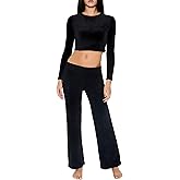 Forever 21 Womens Sweater-Knit Flare Pants