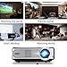 iRULU P4 HD Video Projector Multimedia Home Cinema Theater 1080P Video Supported with HDMI VGA AV Big Screen for TV Laptop Smartphone
