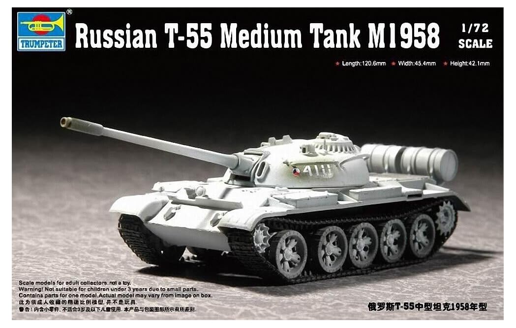 Trumpeter 1:72 - T-55 Medium Tank (Mod.1958)