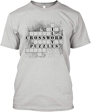 Amazon Com Love Crossword Puzzles Camiseta De Algodon Para Hombre Mujer Clothing