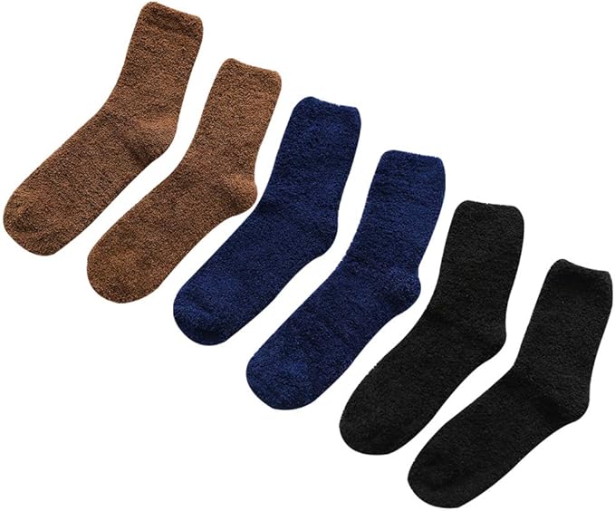 Amazon Co Jp ケヤカ Keyaka ルームソックス メンズ ルームシューズ 就寝ソックス 3足組 床ソックス 無地 ソックス 靴下 男性 厚手 暖かい 睡眠用 室内履き 保温 冬 防寒 部屋用 吸汗通気 抗菌防臭 サンゴフリース 冷え性対策 自宅 服 ファッション小物