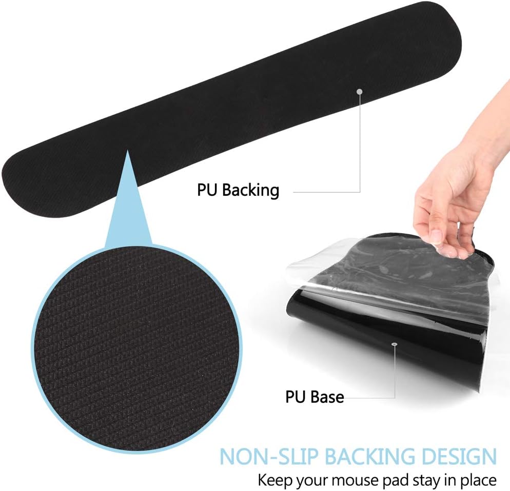 HAOCOO Keyboard Pad Wrist Rest and Gel Mouse Pad with Wrist Support, Ergonomic Corgi Mouse Pads with Non-Slip Backing Memory Foam Filled, Easy Typing &Pain Relief for Home Office Computer Laptop(Blue) : Office Products