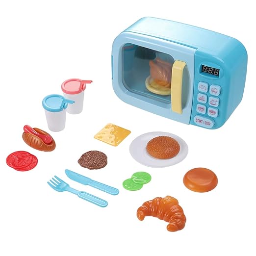 Toyvian Microondas Kitchen Play Set Cocina Pretend Play Oven ...