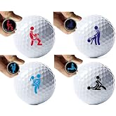 KYWLJPTDPN Personalized Golf Ball Stamp Custom Name Golf Ball Stamper with Ink Reusable Golf Ball Mark Your Own Golfer