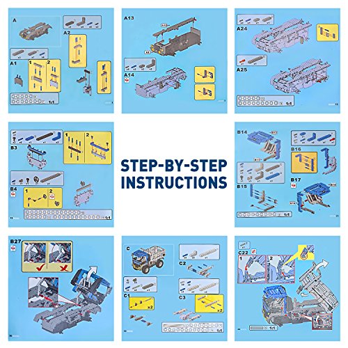 image for DOUBLE E Building Block 638Pcs RC Car Rechargeable Remote Control Dump