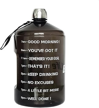 Buildlife 1 Gallon Water Bottle Motivational Fitness Workout With Time Marker Drink More Daily Clear Bpa Free Large 128oz 73oz 43oz Capacity Buildlife 1 Gallon Water Bottle Motivational Fitness Workout With Time Marker Drink More Daily Clear Bpa Free Large 128oz 73oz 43oz Capacity