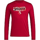 adidas Mens Toronto Fc Long Sleeve Pre-Game T-Shirt