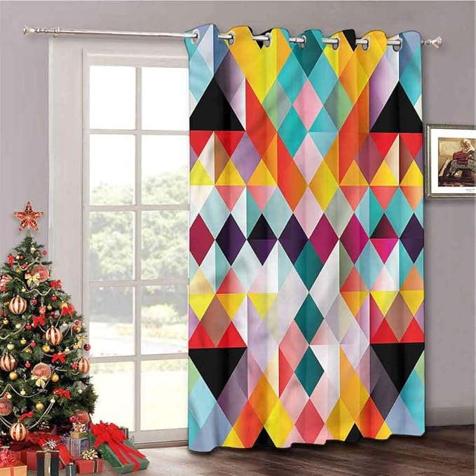 Aishare Store Grommet Thermal Insulated Darkening Room Divider Curtain