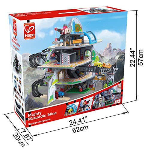 Hape Kids Wooden Railway Mighty Mountain Mine Set