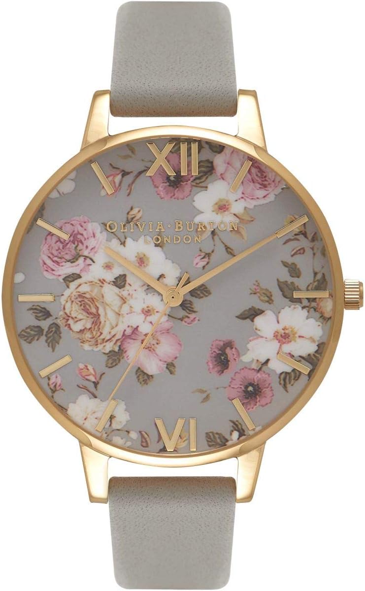 Olivia BurtonWomens Analogue Quartz Watch OB16FS81, Gray (Winter Garden)