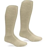 Jefferies Socks mens Women's Unisex Military Ultra-dri Tactical Over the Calf Boot Socks 2 Pack