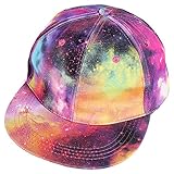 FINEJO Galaxy Space Print Hit Hop Cap Snapback Trucker Hat