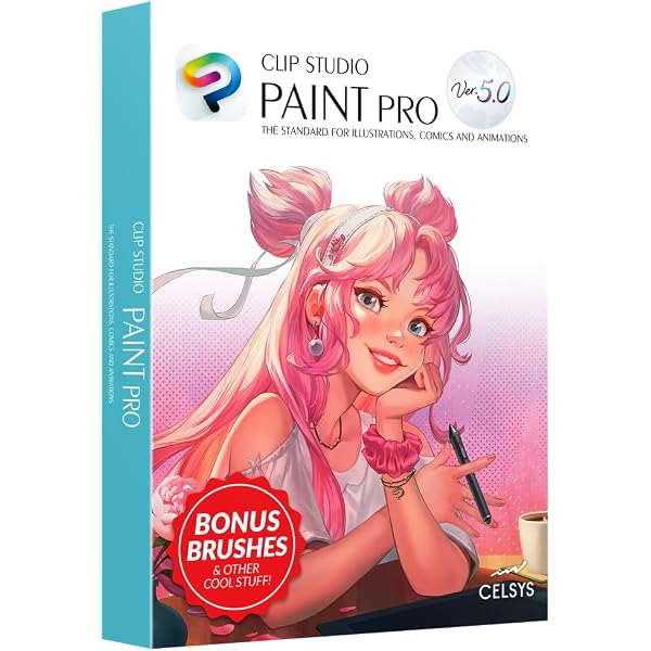 Amazon.com: CLIP STUDIO PAINT PRO - New | 12 Months License | 1