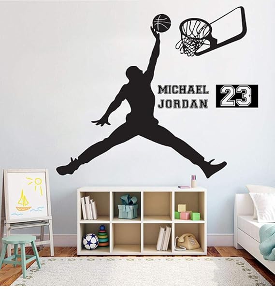 Pegatinas De Pared Jugador De Baloncesto 57X67Cm Diy Art Sticker ...