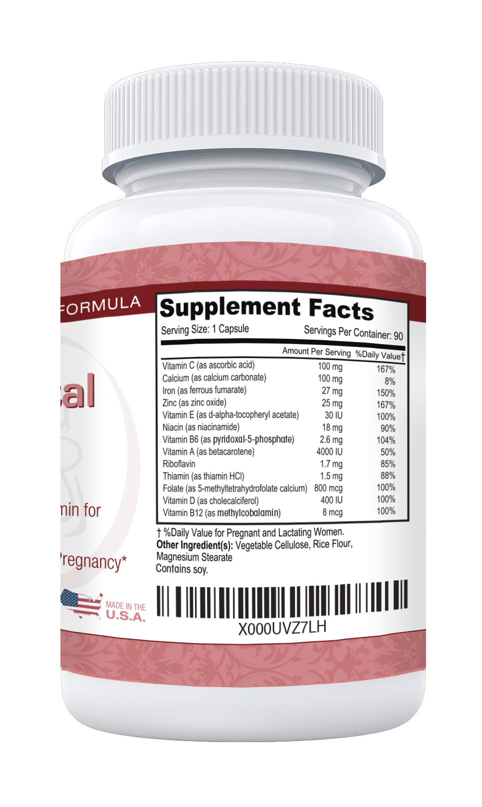 Mama’s Select Prenatal Plus, Natural Prenatal Vitamins for Women, 1 a