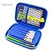 SOOCUTE Cool Baseball Boys Dinosaur Pencil Case - Large Capacity Hardtop Pencil Box With Compartments - Colored Pencil Holder School Supply Organizer For Kids Girls Toddlers Children (Royal Blue)
