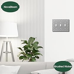 OKAWYC Triple Toggle Light Switch Cover NovaBloom