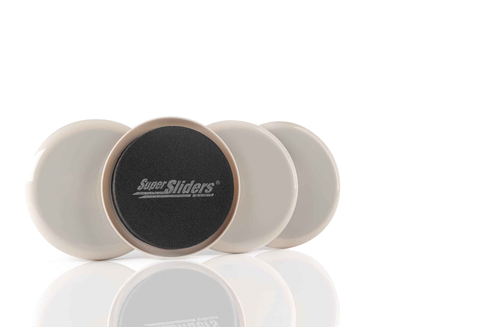 Reusable Furniture Movers for Heavy Furniture on Carpet (4 Pack) - 3-1/2" Round SuperSliders