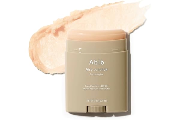 Abib Airy Sunstick Smoothing Bar Broad Spectrum SPF50+ 0.81 oz / 23 g (Semi- matte) | Korean Suncreen Stick Suncare Sunblock,