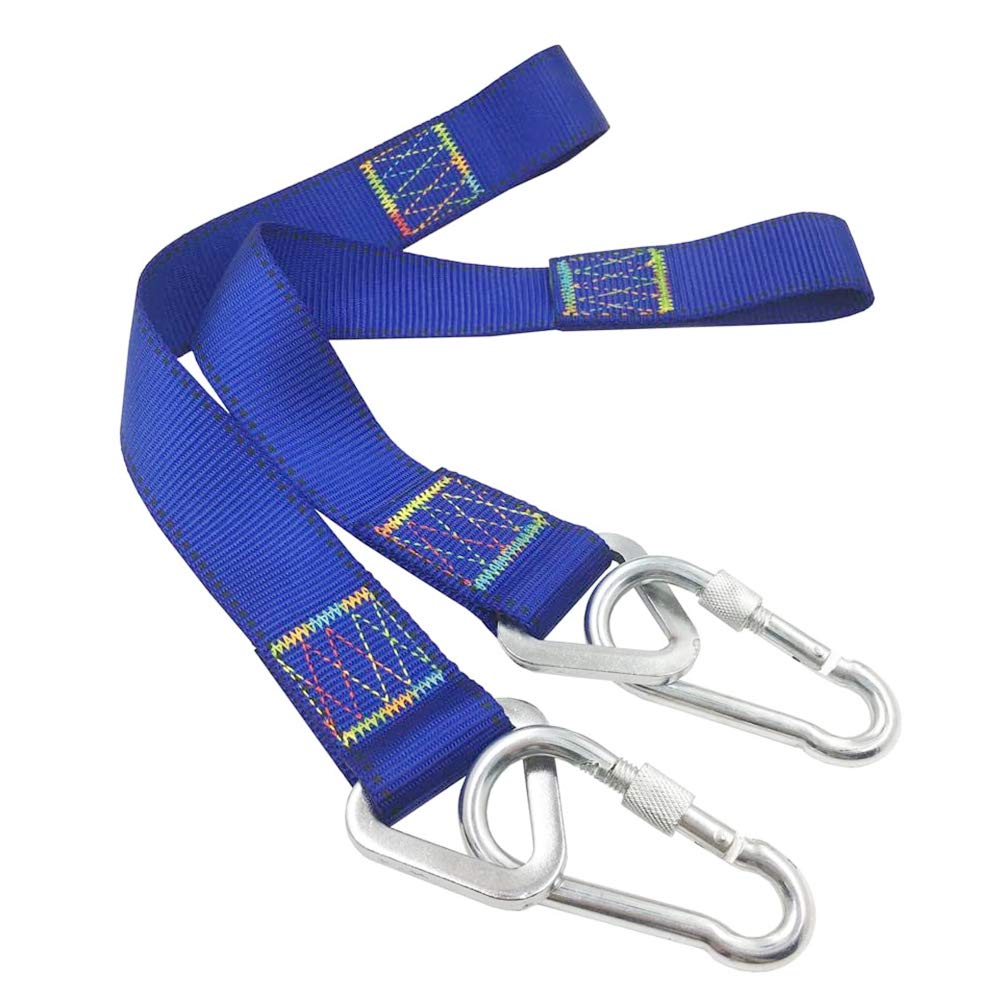 Aoneky Tree Swing Hanging Straps - 50cm Outdoor Hammock Straps with Carabiners - Heavy Duty Hanging Kit, Set of 2