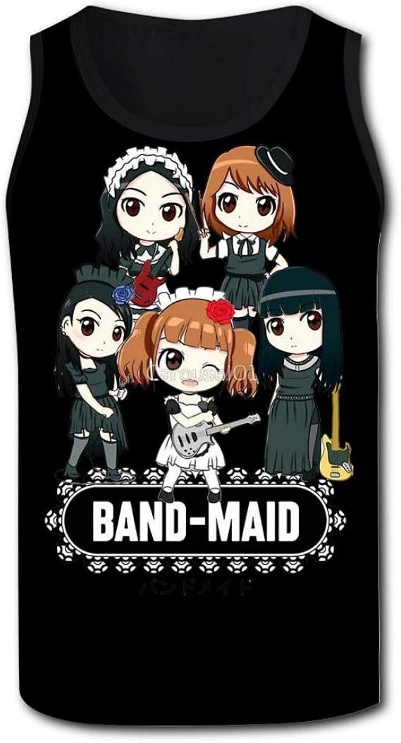 Amazon Men S Polo Shirt メンズ スポーツ タンクトップ Band Maid 8 バンドメイド Hip Hop風ベスト スウェット ランニングウエア ノースリーブ Tシャツ ポロシャツ タンクトップ 通販