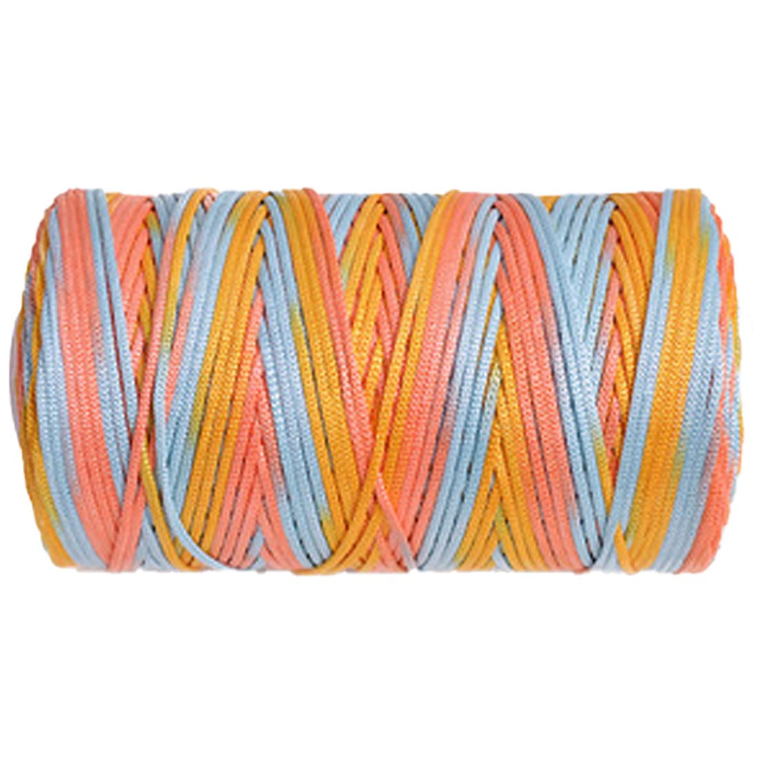 100g/ Lot 1.0mm Cord Thin Ice Cotton Summer Art Yarn Cord Polyester Crochet Thread Yarn Handmade DIY Craft Yarn for Hand Knitting Bag Hat Shoes Hilo Yarn